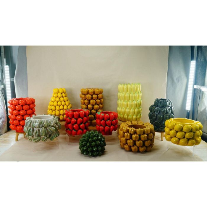Centro Mesa Tropical DKD Home Decor Amarillo 28 x 20 x 28 cm 1 Centro Mesa Tropical DKD Home Decor Amarillo 28 x 20 x 28 cm 1