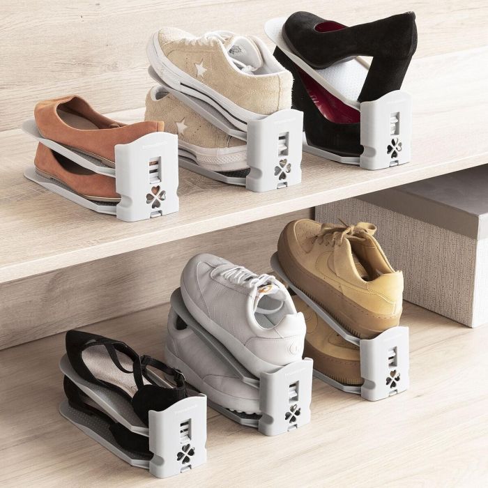 Organizador de Zapatos Regulable Sholzzer InnovaGoods 6 Unidades Organizador de Zapatos Regulable Sholzzer InnovaGoods 6 Unidades