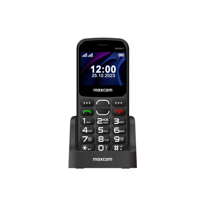 Teléfono Móvil Maxcom Comfort MM443/ para Personas Mayores/ 4G/ Negro