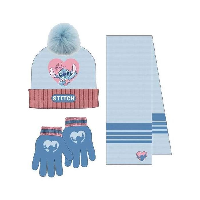 Conjunto 3 piezas bufanda stitch 22.0 x 2.0 x 52.0 cm 0 Conjunto 3 piezas bufanda stitch 22.0 x 2.0 x 52.0 cm 0