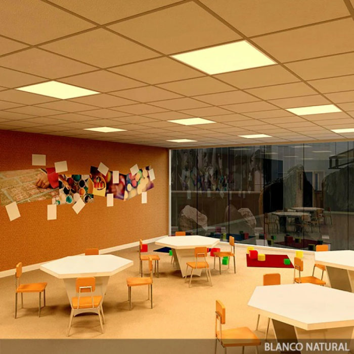 HO Panel LED Superslim 36W 3.623 Lm 6000K 60x60Cm UGR19 Marco Blanco 40.000H HO-PANMB59559536W-CW