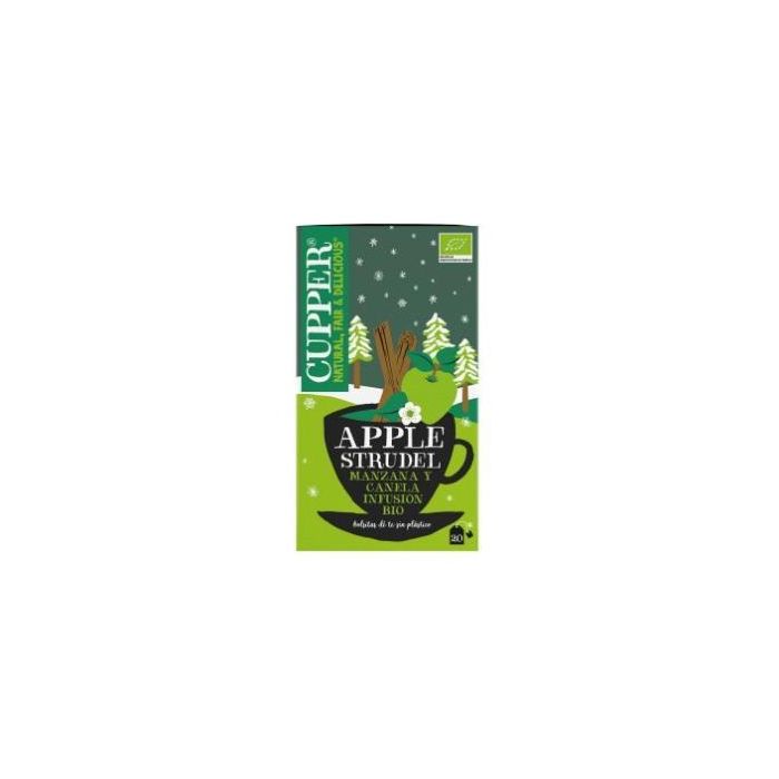 CUPPER Infusión Apple Strudel Hibisco 20 Bolsitas Bio Sin Gluten Vegana