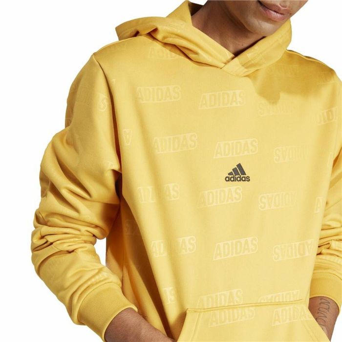 Sudadera con Capucha Hombre Adidas Bl Hd Q4 Amarillo 2