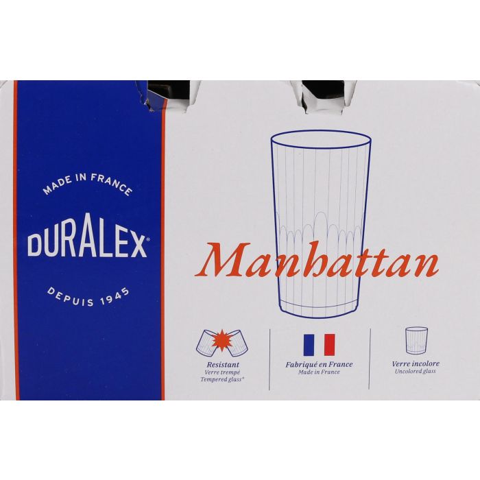 Duralex Set de 6 Vasos Transparentes 30.5 cl Manhattan (8 Cajas) 3
