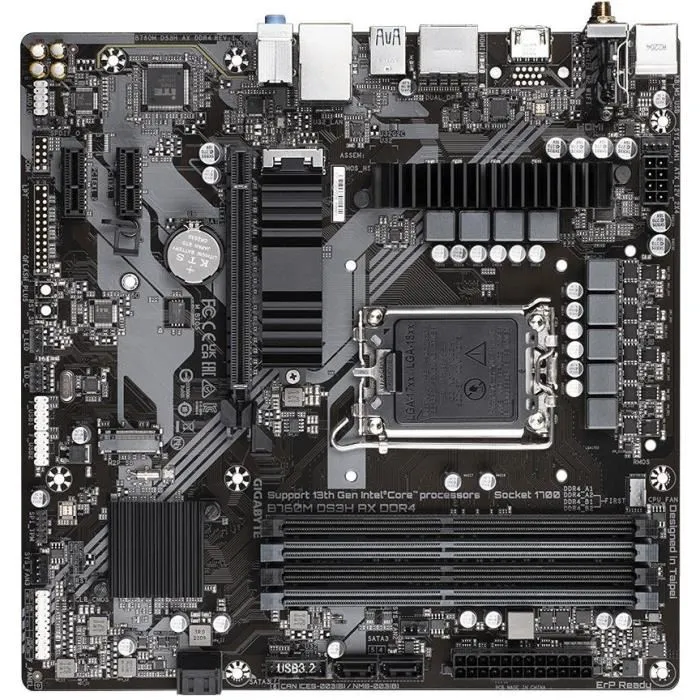 Gigabyte B760M DS3H AX DDR4 Placa Base LGA 1700 DDR4-SDRAM 4