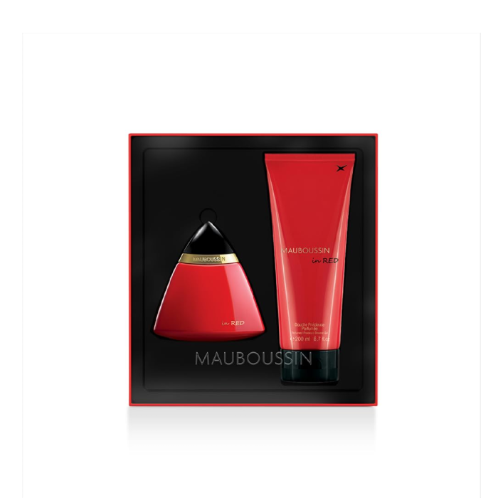 Mauboussin In Red Jumbo Set:Eau De Parfum+Jumbo In Red Shower Gel