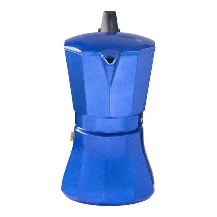 Cafetera de aluminio de 6 tazas modelo "petra" color azul 2