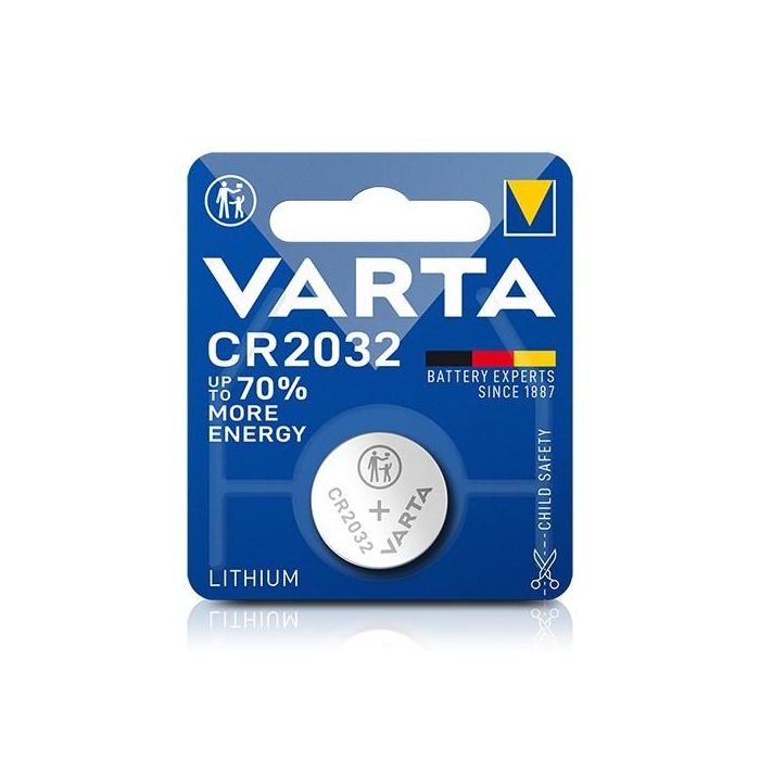 Varta CR2032, Lithium, 3V, 230 mAhSilver Varta CR2032, Lithium, 3V, 230 mAhSilver
