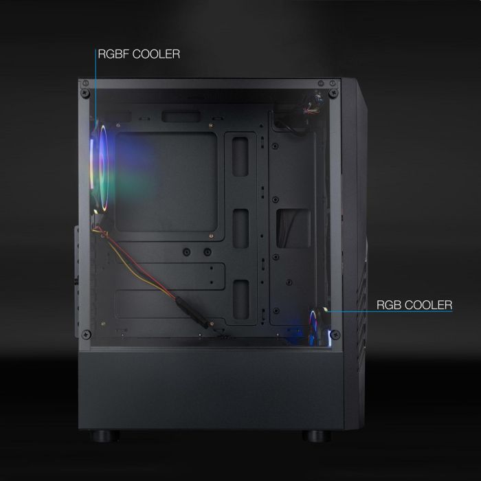 TOOQ CAJA SEMITORRE GAMING BIOHAZARD NEGRA 4 TOOQ CAJA SEMITORRE GAMING BIOHAZARD NEGRA 4