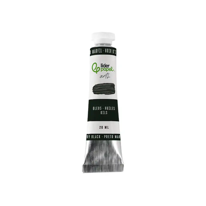 Liderpapel Pintura al Oleo Tubo de Aluminio 20 ml Negro 1