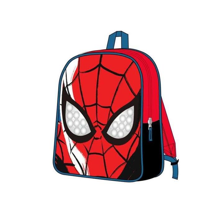 Mochila infantil personaje aplicaciones spiderman 21.7 x 28.0 x 9.0 cm