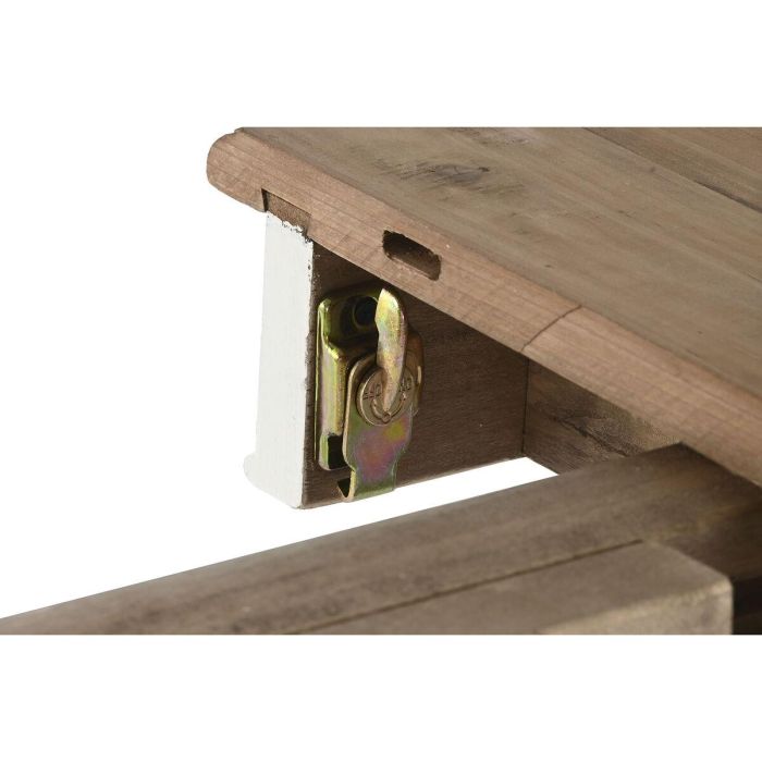 Mesa de Comedor Home ESPRIT Blanco Abeto 100 x 100 x 78 cm 5