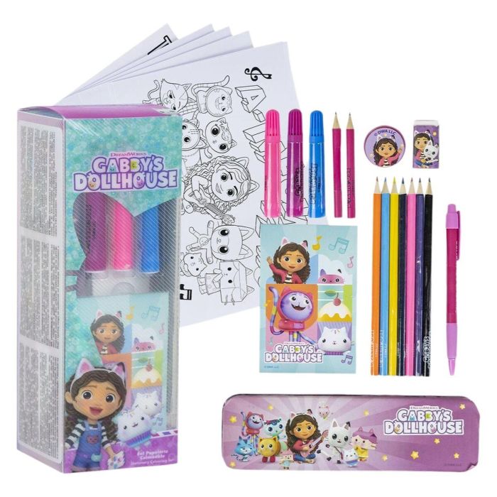 Set papelería coloreable gabby´s dollhouse 11.0 x 24.0 x 9.5 cm 1 Set papelería coloreable gabby´s dollhouse 11.0 x 24.0 x 9.5 cm 1