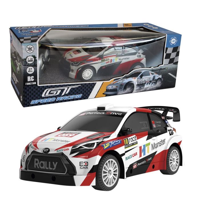 Vehiculo Racing Blanco Y Rojo 1:24 R/C Tachan T01017 0 Vehiculo Racing Blanco Y Rojo 1:24 R/C Tachan T01017 0