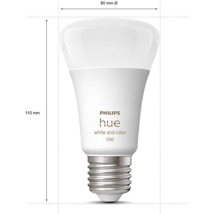 Philips Hue White and Color Ambiance, Bulbs E27, 75W, Bluetooth, trabaja con Alexa, Google y HomeKit 2