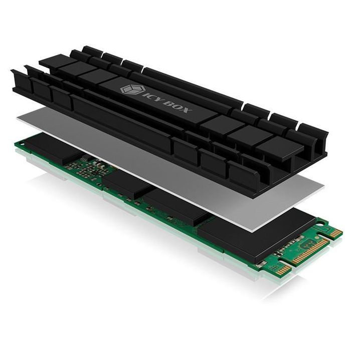 ICY BOX IB-M2HS-701 Disipador Térmico / Radiador para SSD M.2 2280 NVMe, Negro, Compatible con PS5 7 ICY BOX IB-M2HS-701 Disipador Térmico / Radiador para SSD M.2 2280 NVMe, Negro, Compatible con PS5 7