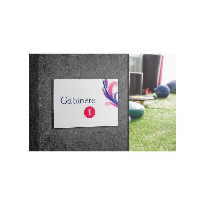 Expositor Multiusos Mural A.2000 Adhesivo A5 Horizontal Premium Cristal