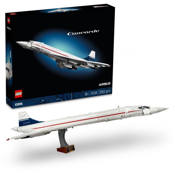 Lego AAAAN06836 Icons Concorde Kit de Construcción de Aviones para Adultos con Detalles Auténticos y 3 Modos 2