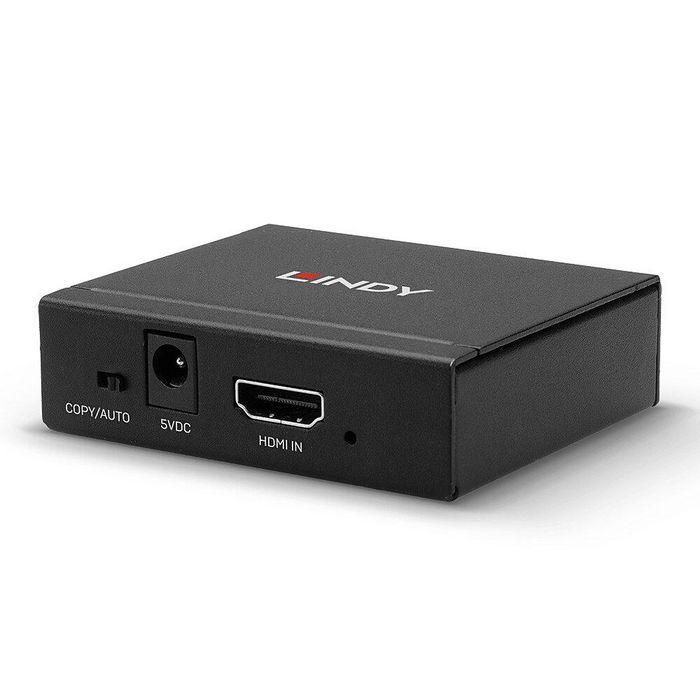 Lindy Splitter Duplicador HDMI 10.2G 2 Puertos para 2 Pantallas 4K Ultra HD 60Hz con Gestión EDID 4