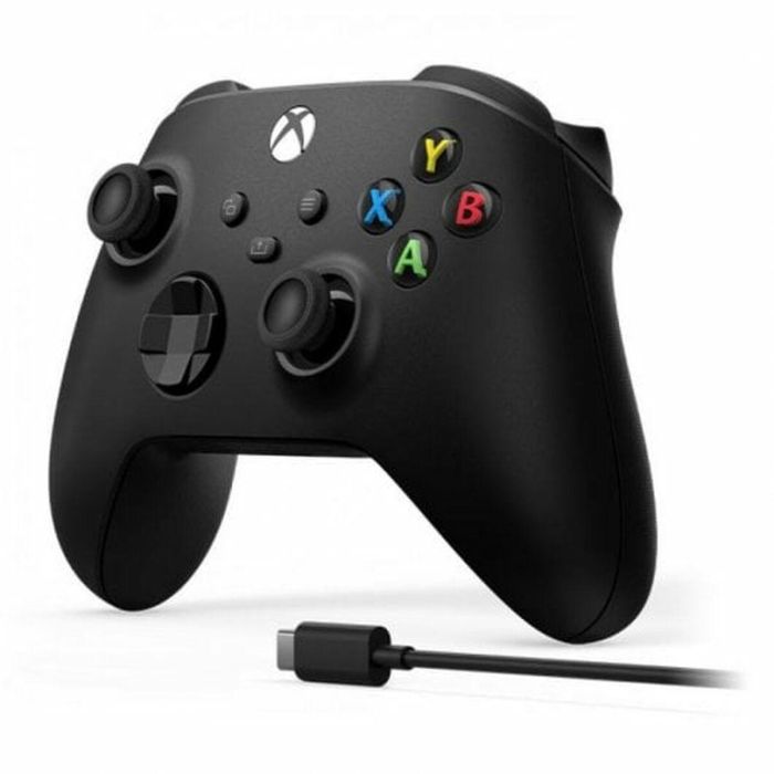 Microsoft Mando Inalámbrico Xbox + Cable USB-C Negro para PC, Xbox One, One S, One X, Series S, Series X 8