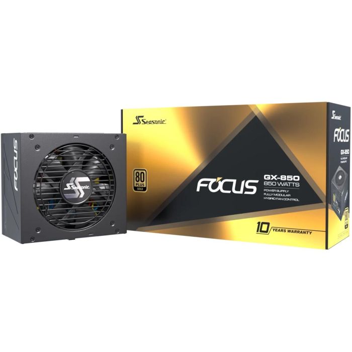 Seasonic FOCUS-GX-850-V4 Fuente de Alimentación 850W 80 Plus Gold ATX 3.1 0 Seasonic FOCUS-GX-850-V4 Fuente de Alimentación 850W 80 Plus Gold ATX 3.1 0