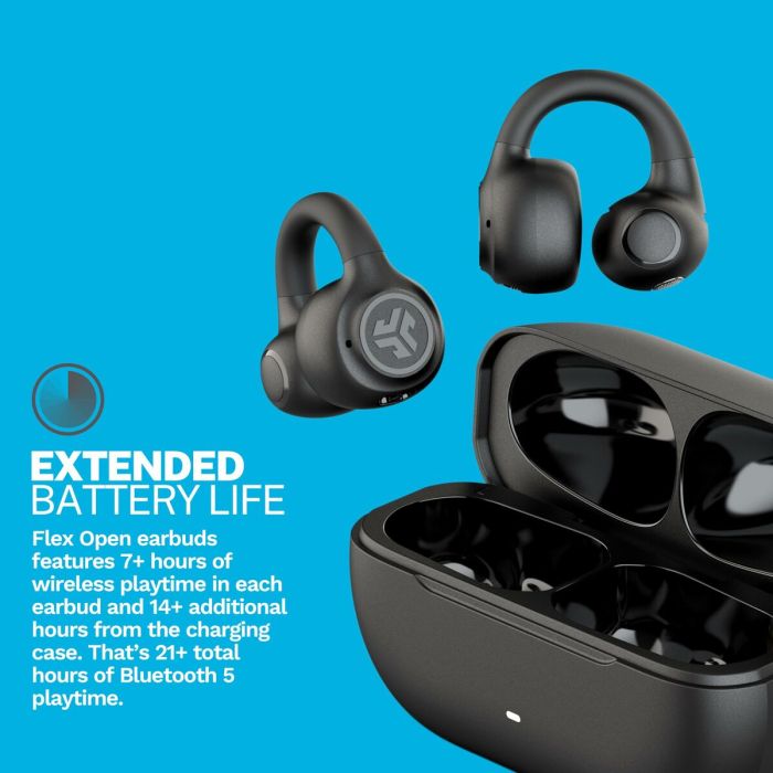 Auriculares Inalámbricos con Estuche de Carga JLab IEUEBFLEXRBLK124 Negro 4 Auriculares Inalámbricos con Estuche de Carga JLab IEUEBFLEXRBLK124 Negro 4