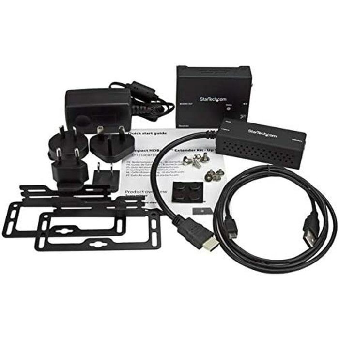 Adaptador HDMI Startech ST121HDBTDK Negro 1 Adaptador HDMI Startech ST121HDBTDK Negro 1