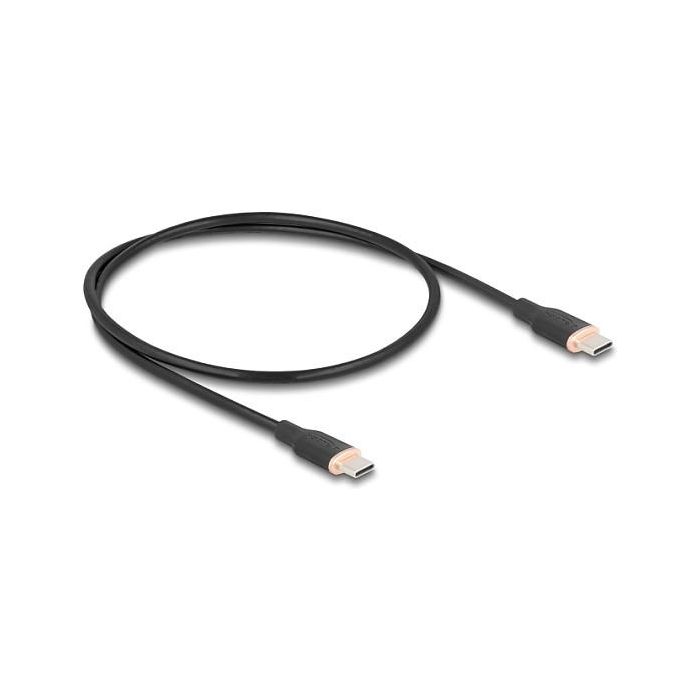 DeLOCK 81237 Cable USB 2.0 Tipo-C a Tipo-C Macho/Macho con Carga Rápida PD 3.0 60W, 0.5m, Negro 0 DeLOCK 81237 Cable USB 2.0 Tipo-C a Tipo-C Macho/Macho con Carga Rápida PD 3.0 60W, 0.5m, Negro 0