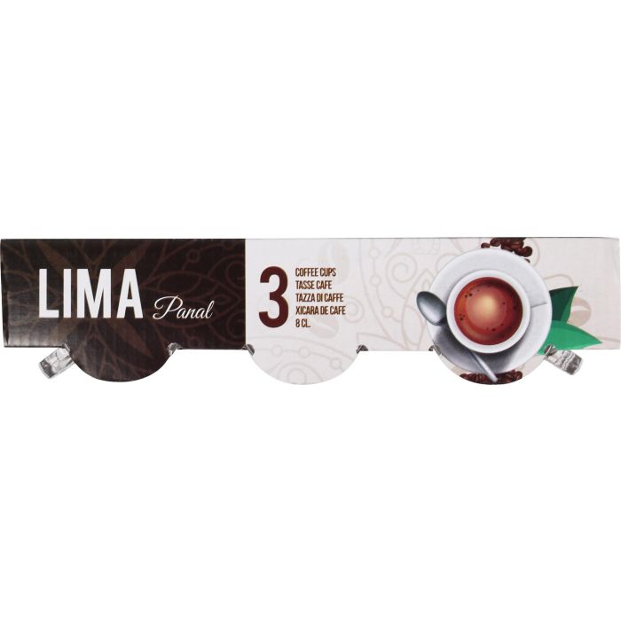 Set de 3 Tazas de Café 8 Cl Lima Panal - Inde (24 Cajas) 3 Set de 3 Tazas de Café 8 Cl Lima Panal - Inde (24 Cajas) 3