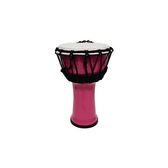 Tanga Djembe de 7" de PVC, Plástico Rosa Fluorescente
