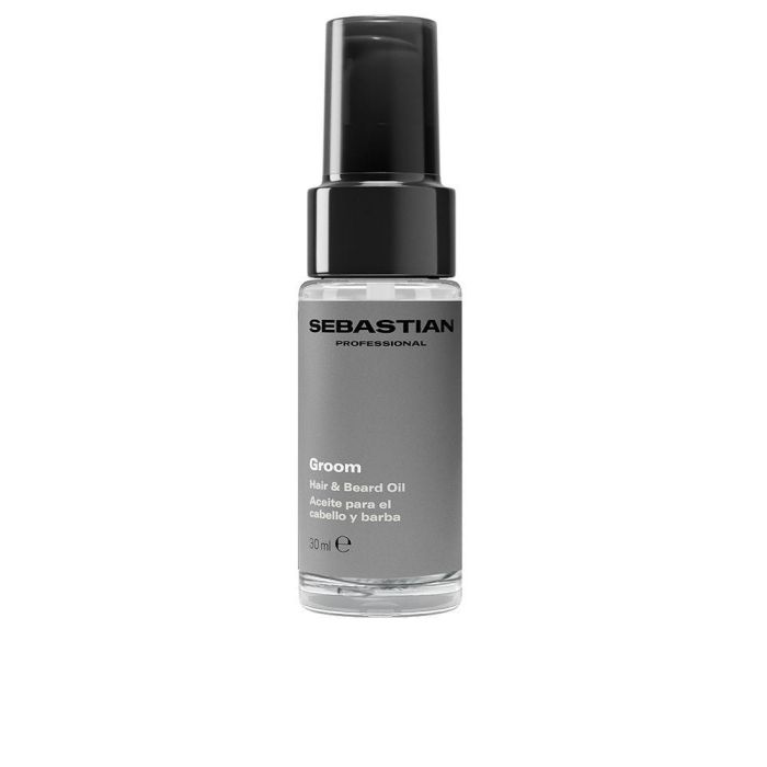 Sebastian Professionals Groom - Aceite para Cabello y Barba Hombre, 30 ml, Aporta Suavidad, Definición y Brillo Sebastian Professionals Groom - Aceite para Cabello y Barba Hombre, 30 ml, Aporta Suavidad, Definición y Brillo