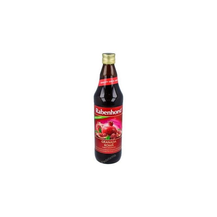 Rabenhorst Zumo Ecológico de Granada 750ml, 100% Puro, Antioxidante y Sin Azúcar Añadido