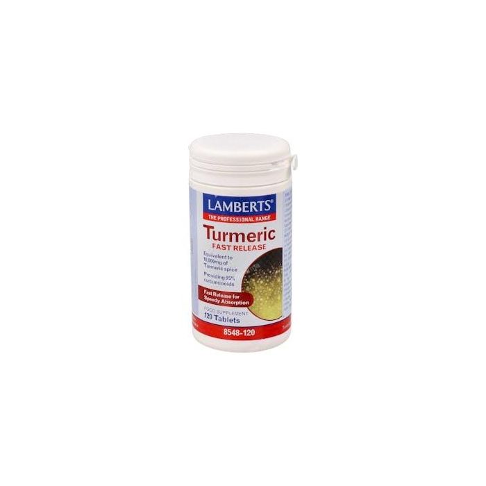 LAMBERTS Cúrcuma Liberación Rápida 10.000 mg (200 mg extracto 50:1) 95% Curcuminas 120 Comprimidos