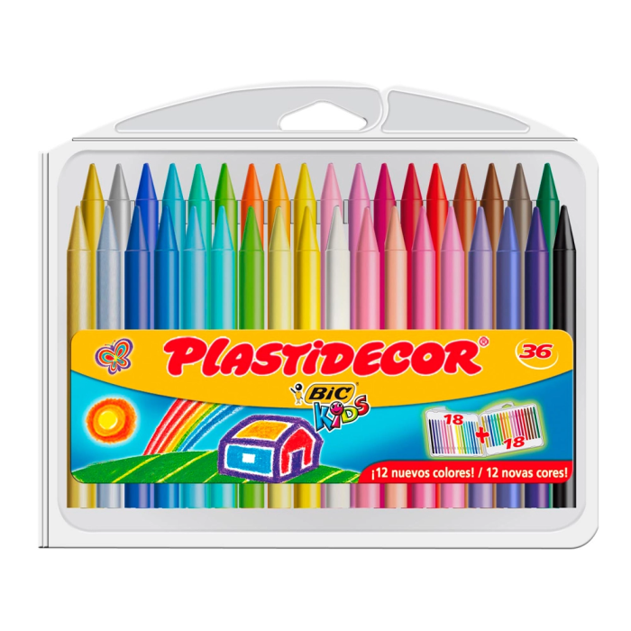Plastidecor Ceras Kids Colores Surtidos Estuche 36 Ud 1