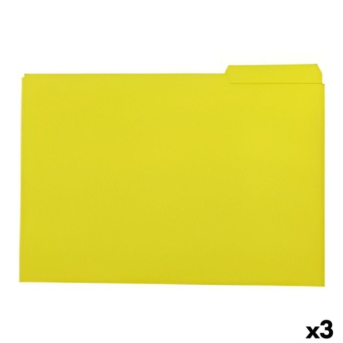 Set de Subcarpetas Elba Amarillo A4 50 Piezas (3 Unidades) 0