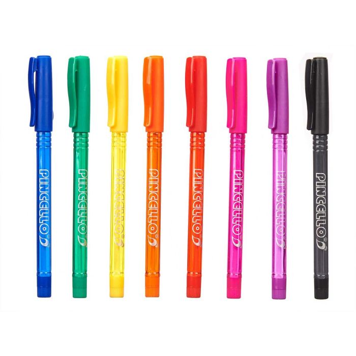 Set 8 Boligrafos Fluor Semigel Pincello 9X17CM (24 Unidades) 1 Set 8 Boligrafos Fluor Semigel Pincello 9X17CM (24 Unidades) 1