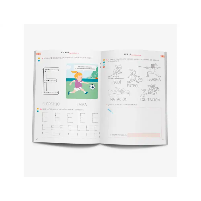 Rubio Cuaderno Caligrafia Rubio 2a Infantil Mayusculas A Partir de 4 Años 2