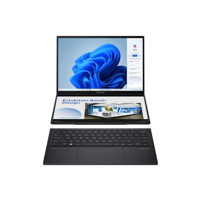 ASUS Zenbook Duo OLED UX8406MA-QL396W - Ordenador Portátil 14" WUXGA (Intel Core Ultra 9 185H, 32GB RAM, 1TB SSD, Arc Graphics, Windows 11 Home) Gris Tintero - Teclado QWERTY español 2