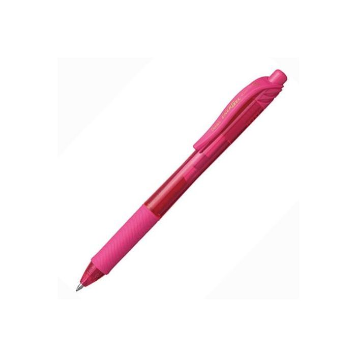 Pentel Bolígrafo Energel Retráctil Punta 0.7 mm Rosa Caja 12 Ud