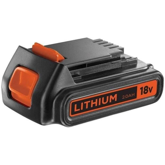 Litio de 18 V Black+Decker Battery 2.0 AH - BL2018 -XJ 1