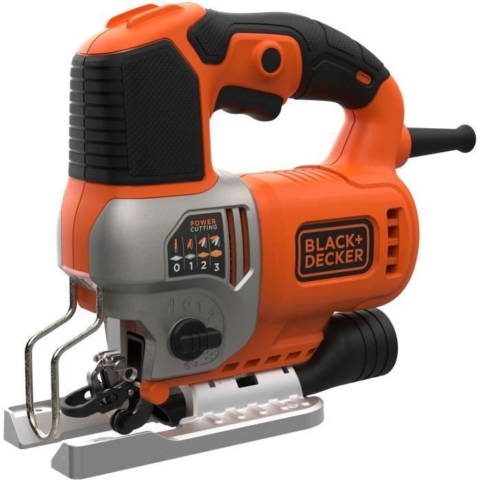 Sierra de calar pendular con cable - BLACK & DECKER - BES610KA5-QS - 650 W + 5 cuchillas 1