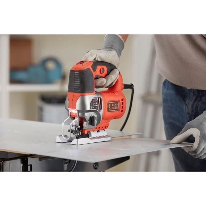 Sierra de calar pendular con cable - BLACK & DECKER - BES610KA5-QS - 650 W + 5 cuchillas 3