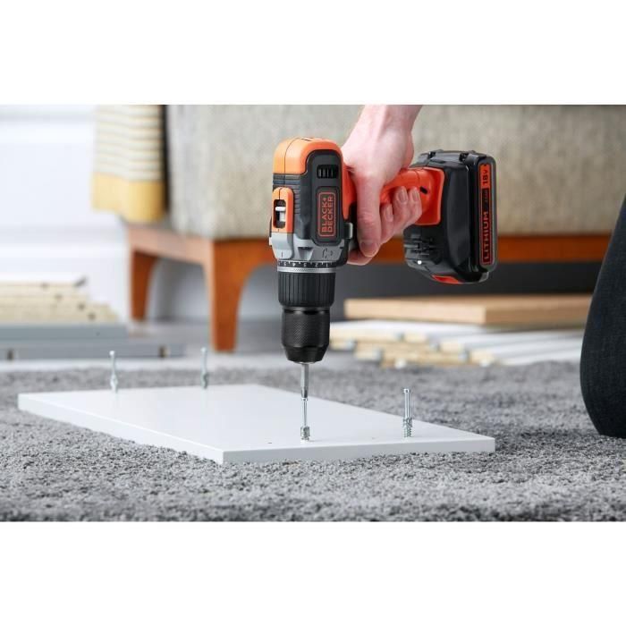 Taladro de impacto inalámbrico - BLACK & DECKER - BCD003ME2SA-QW - 18 V - 1 batería de 4 Ah + 1 batería de 2,5 Ah 5