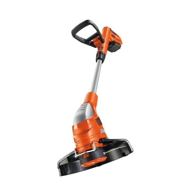 Black+Decker -Bordure Cut 23 cm 18 V 2 AH - GLC1823L20 -QW - Cabeza de giro 180 °