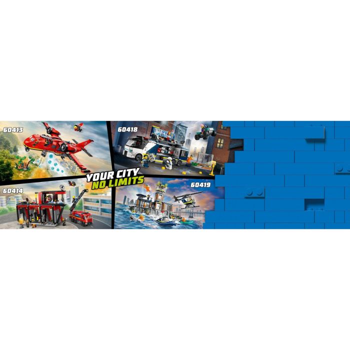 LEGO 60414 City Set de Construcción Estación de Bomberos y Camión de Bomberos con Figura de Perro y 5 Minifiguras 5 LEGO 60414 City Set de Construcción Estación de Bomberos y Camión de Bomberos con Figura de Perro y 5 Minifiguras 5