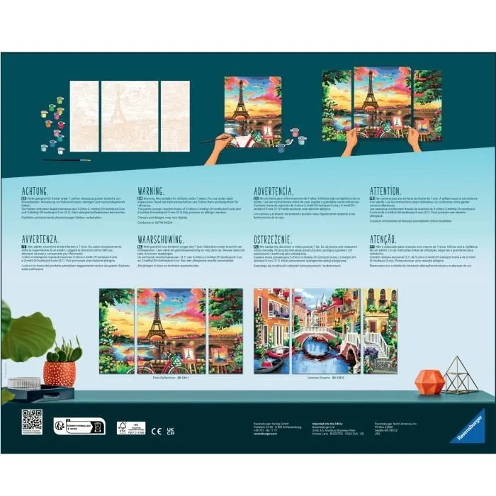 Ravensburger 4005556201341 Formato CRearT 80x50cm Tríptico 5