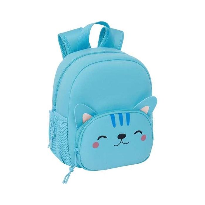Mochila Infantil Safta Gato Azul claro 20 x 25 x 9 cm 3