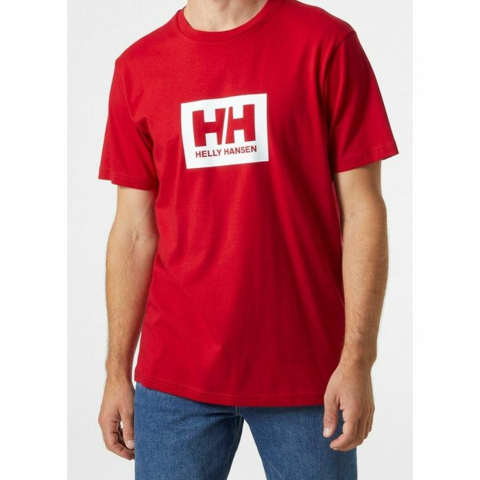 Camiseta de Manga Corta Hombre  HH BOX T Helly Hansen 53285 162  Rojo 1