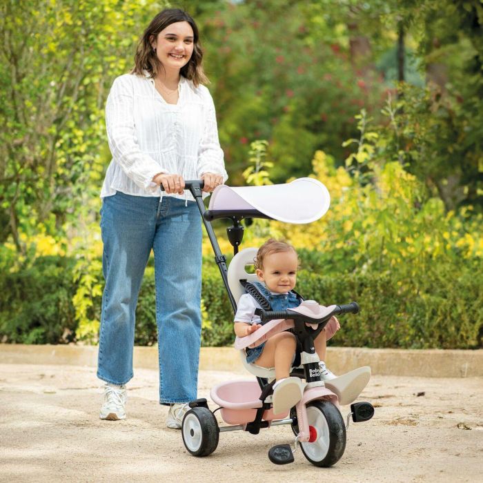 Smoby SMO7600741404 Triciclo de Paseo para Bebés Rosa 4 Smoby SMO7600741404 Triciclo de Paseo para Bebés Rosa 4
