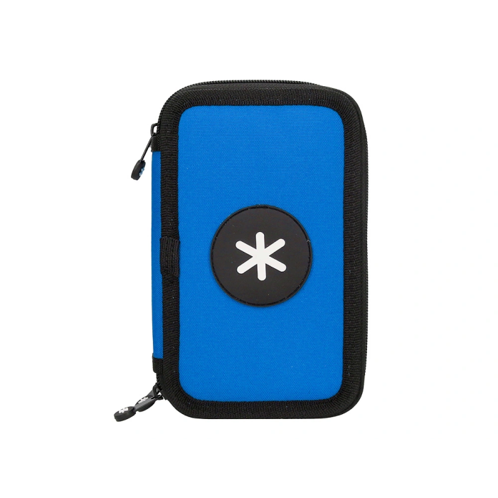 Antartik Plumier Escolar Triple Cremallera Color Azul 36 Piezas 1